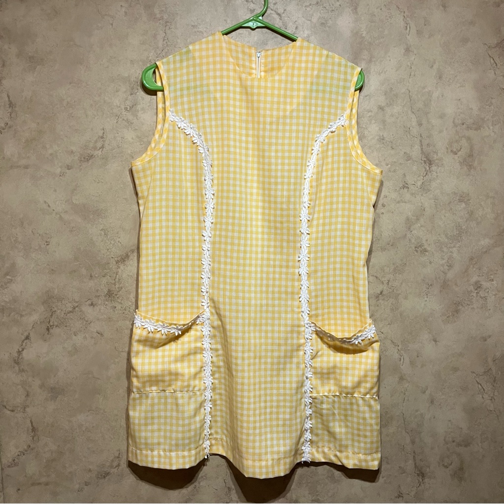 Vintage 1970s Yellow Dress